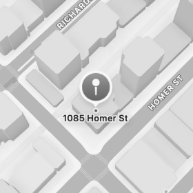 Map of the Unblocked office at 600-1085 Homer St, Vancouver