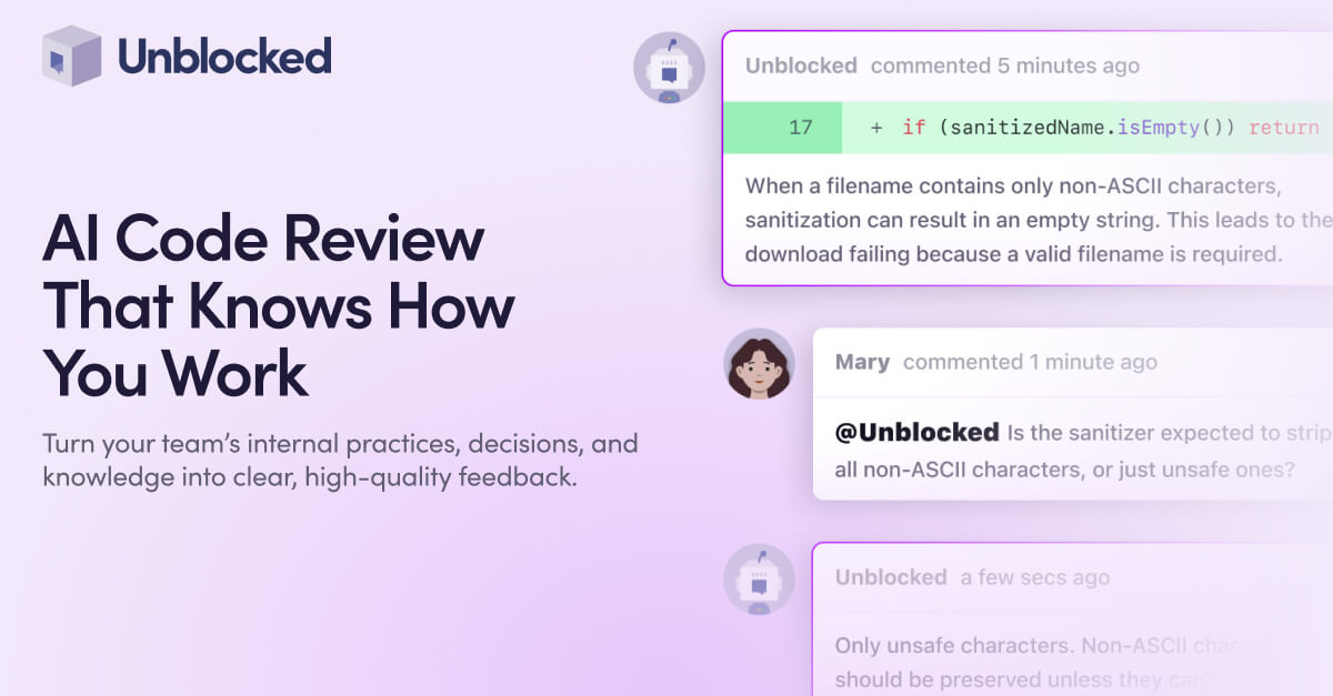 Unblocked Code Review